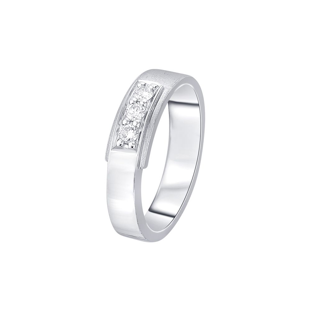 Elegant 950Pt Platinum Men's Band - 950Pt Platinum - GEMHUB