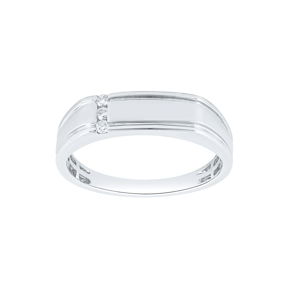 Handcrafted Platinum Diamond Ring For Men - Image 2 - GEMHUB