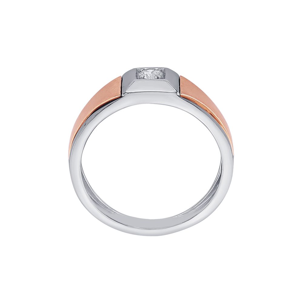 Magnificent Dual-toned Diamond Ring for Men - Image 3 - GEMHUB