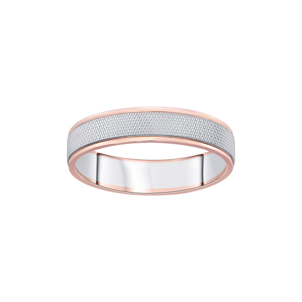 Sleek Dual Metal Men's Ring - Image 2 - GEMHUB