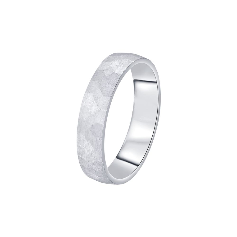 Lustrous Platinum Men's Band - 950Pt Platinum - GEMHUB