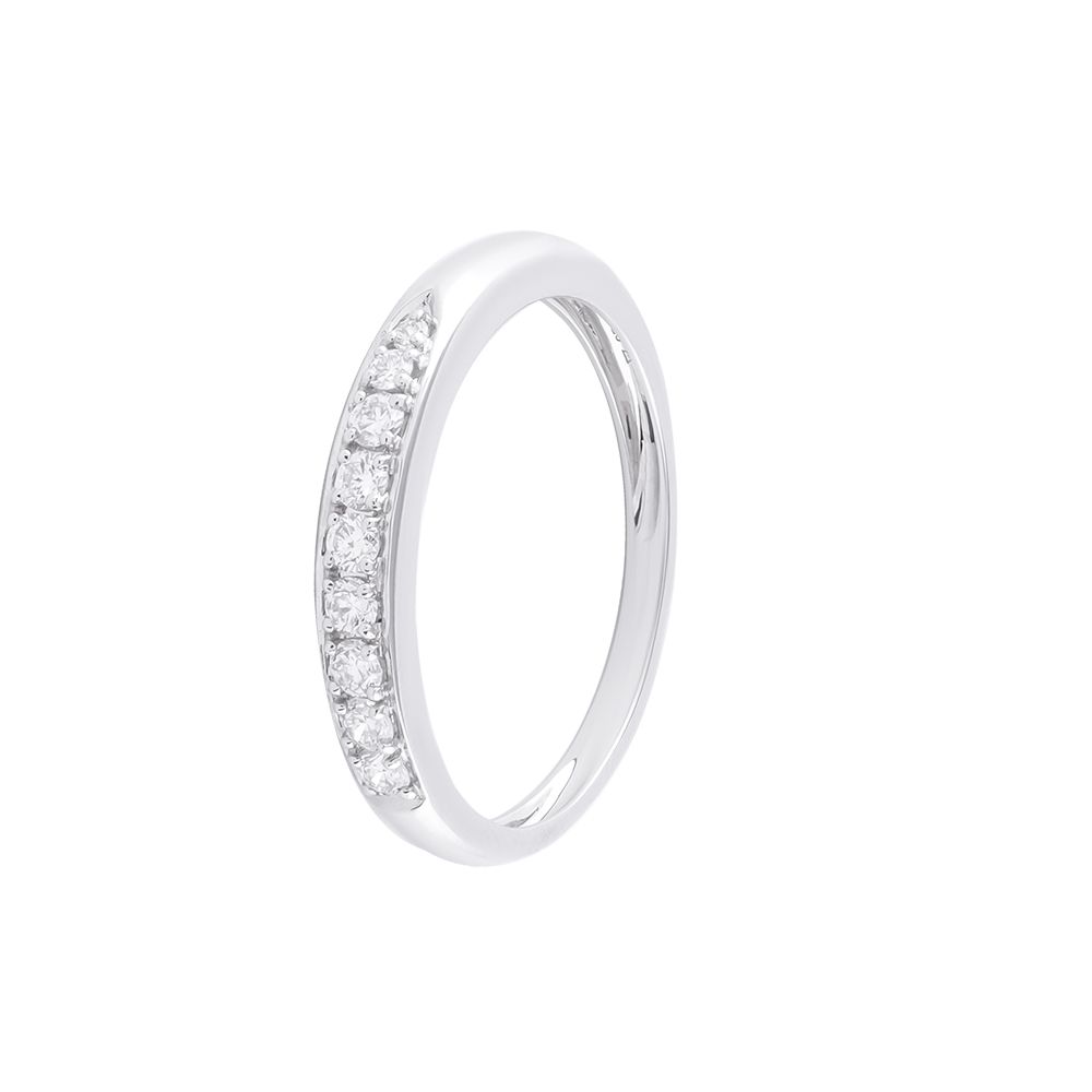 Stylish Diamond and Platinum Men's Finger Band - 950Pt Platinum - GEMHUB