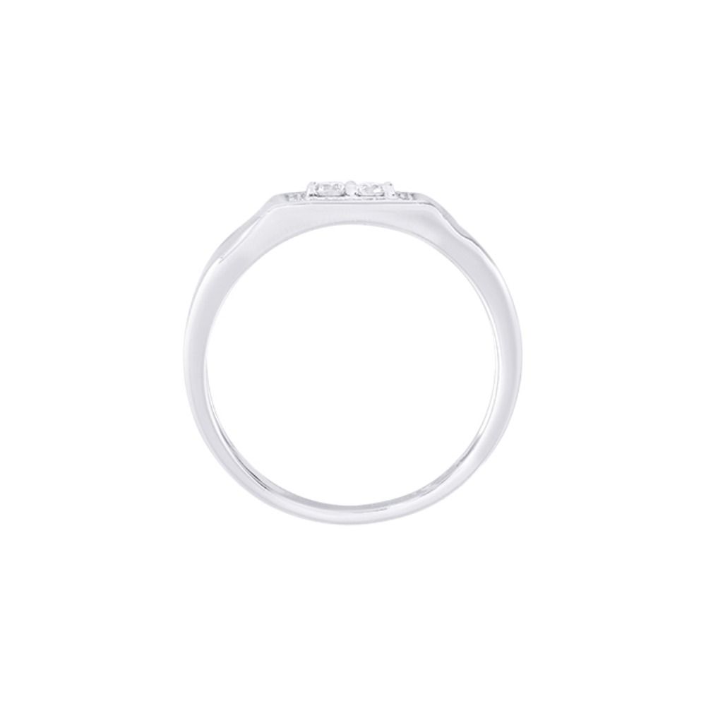 Luxurious Diamond Rose Gold and Platinum Men's Finger Band - Image 2 - GEMHUB