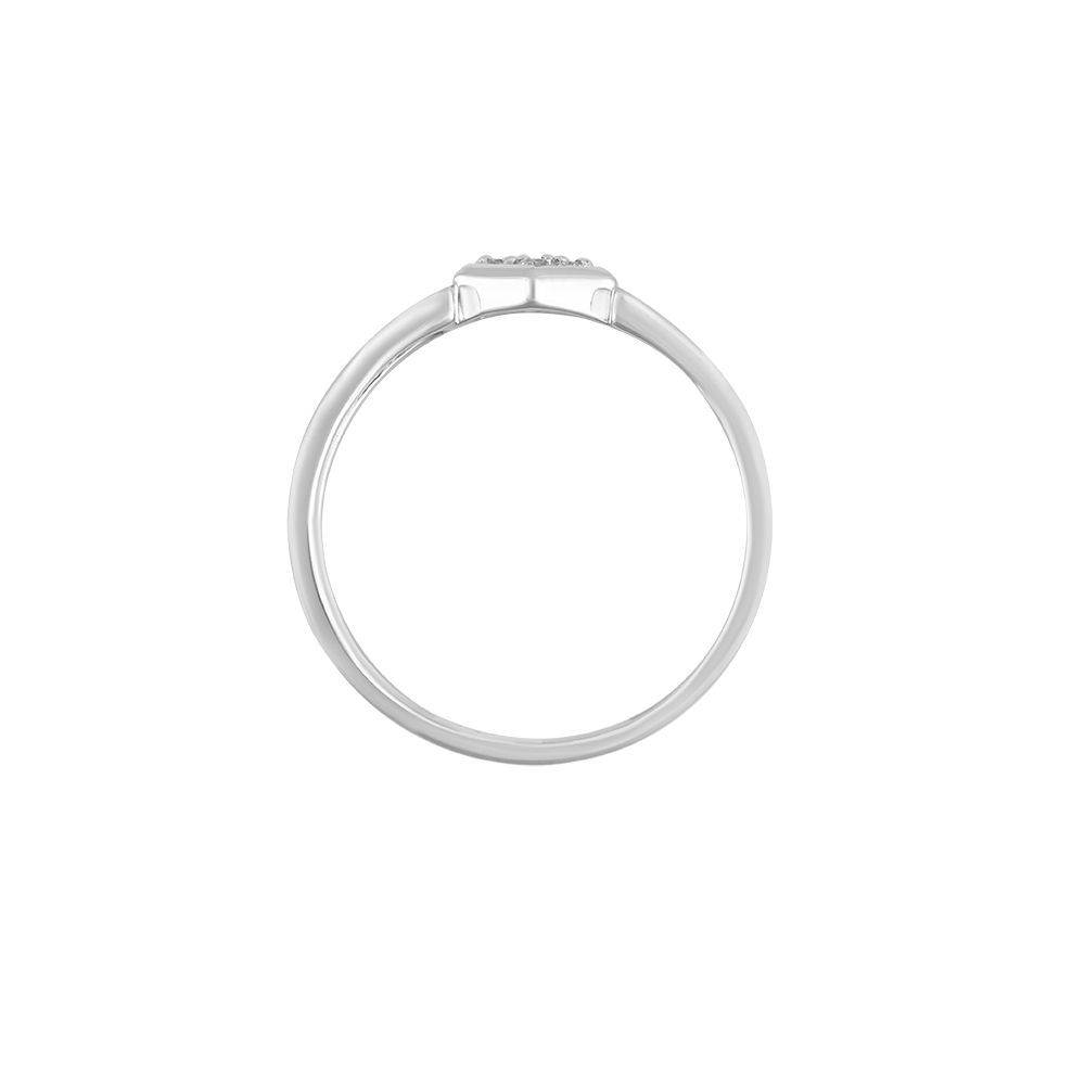 Charming Geometric Diamond and Platinum Men's Finger Band - Image 3 - GEMHUB