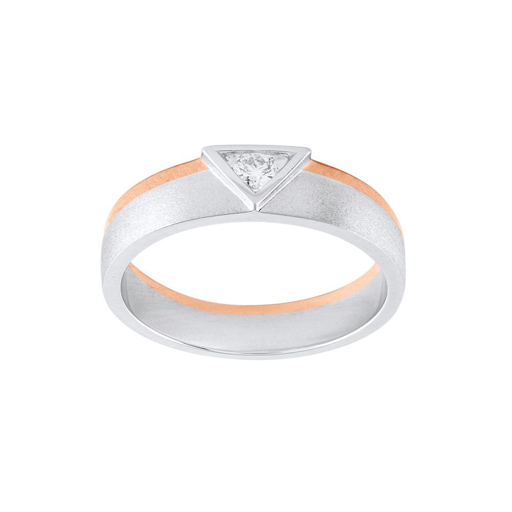 Exquisite Diamond Dual Metal Ring For Men - Image 2 - GEMHUB
