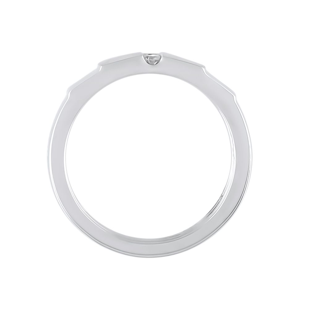 Sleek Platinum Ring For Men - Image 3 - GEMHUB