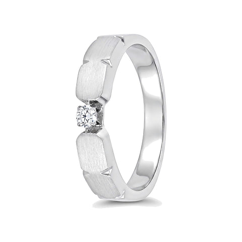 Sophisticated Platinum and Diamond Men's Band - 950Pt Platinum - GEMHUB