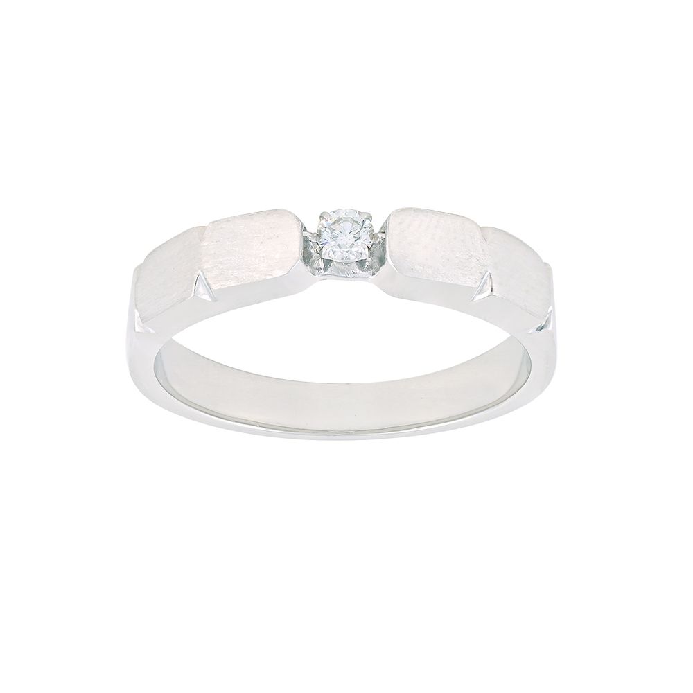 Sophisticated Platinum and Diamond Men's Band - Image 2 - GEMHUB
