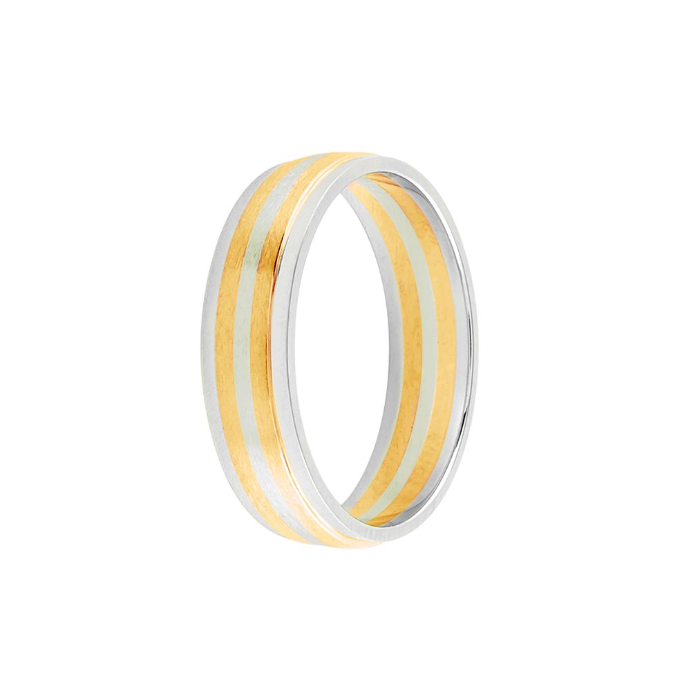 Lavish Dual Metal Platinum Ring - 950Pt Platinum - GEMHUB