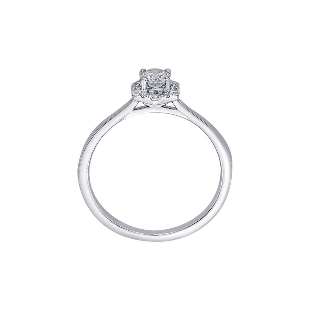 Subtle Diamond and Platinum Finger Ring - Image 3 - GEMHUB