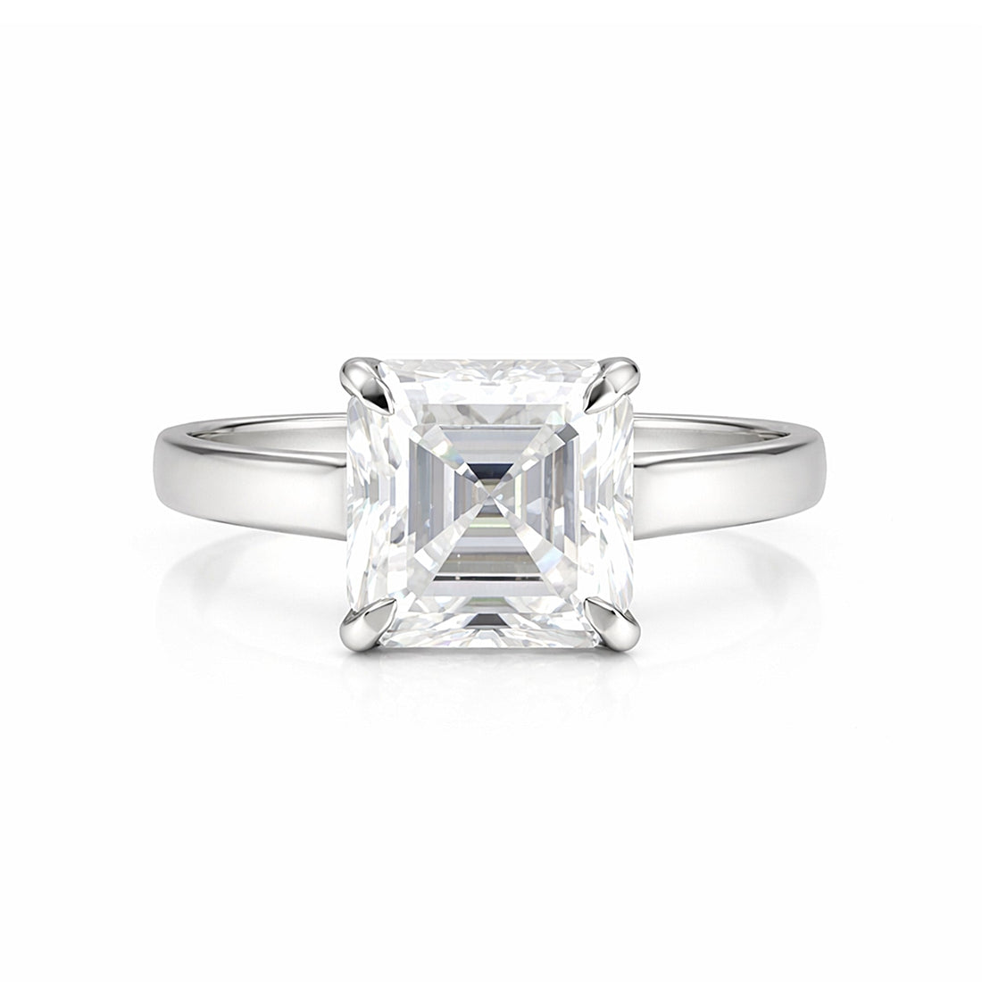 Custom moissanite solitaire proposal ring - private jeweller GemHub Greenwood City Gurugram