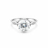 4.70 Ct White Moissanite Heart Dangle Earrings Gold Vermeil – Gift for Wife