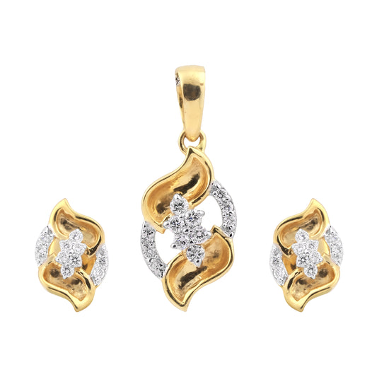 Elegant Floral Diamond Pendant