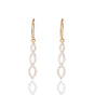 18K Yellow Gold Drop Earrings with Natural Diamond 0.68 Ct. Certified