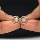 0.40 Ct IGI Certified . Natural Diamond 18KT Gold Stud Earrings gifts for wife