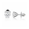 14K/18K Lab-Grown Diamond Solitaire Pear Stud Earrings