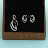 0.49 Ct. Natural Diamond Pendant And Earrings Set 18KT White Gold IGI Certified