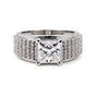 1.50 Ct Princess Cut Lab Grown Diamond Ring — VS1 Clarity, 18k Gold Vermeil