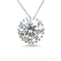 16 ct DEW Certified F VS1 Moissanite Pendant in Gold Vermeil –Jewellery for Women