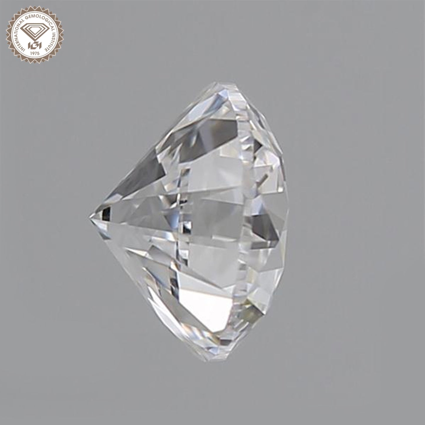 IGI Certified 2.7 Ct. Round Cut CVD Diamond F Color VS1 Clarity
