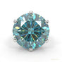 17.20 ct DEW Blue Treated Moissanite Solitaire Ring Gift for Anniversary 18K Gold Plate 18K Gold Plated