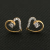 0.10 Ct. 18K Yellow Gold Stud Earrings with Natural Diamond IGI Certified -