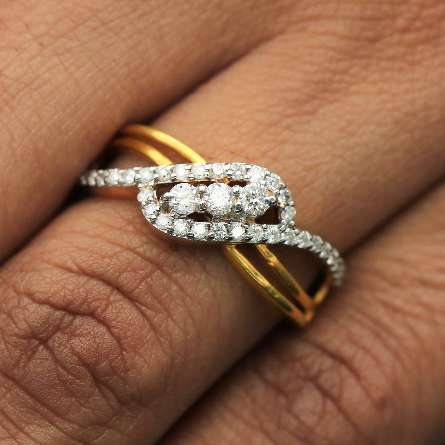 Infinity Twist Diamond Ring