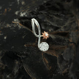 0.16 Ct IGI Certified Natural Diamond Necklace Pendant in 18K Gold