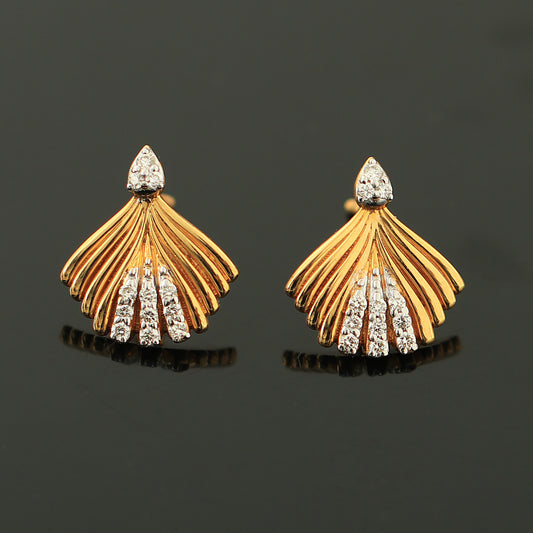 Art Deco Diamond Fan Earrings