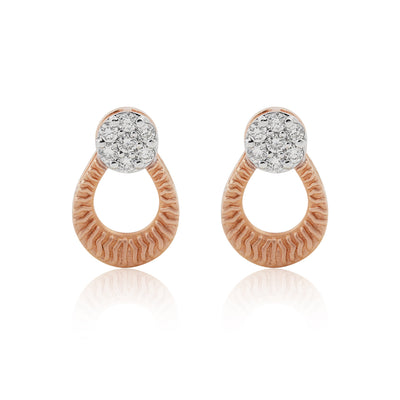18KT Gold IGI Certified 0.32 Ct. Natural Diamond Stud Earrings gift for wife