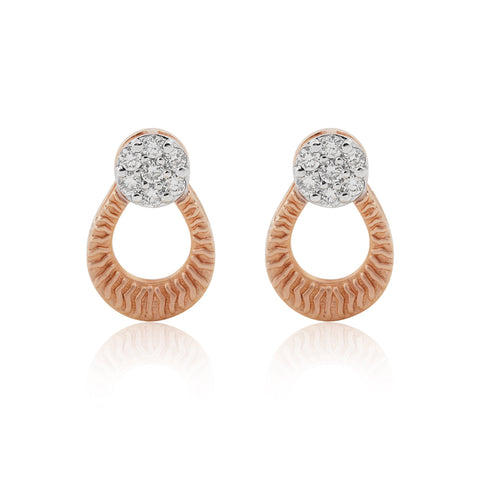 18KT Gold IGI Certified 0.32 Ct. Natural Diamond Stud Earrings gift for wife