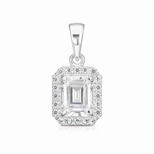 3.50 ct DEW Certified Moissanite Pendant for Wedding or Holiday Gift 18K Gold Plated Ve 18K Gold Plated