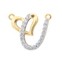 0.14ct Natural Diamond Pendant in 18K Yellow Gold