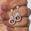 1.05 Ct. IGI Certified Natural Diamond  Dangle Earrings in 18K Yellow Gold