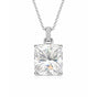12.50 ct DEW EGL Certified Moissanite Pendant in Gold Vermeil – Back to School Gift