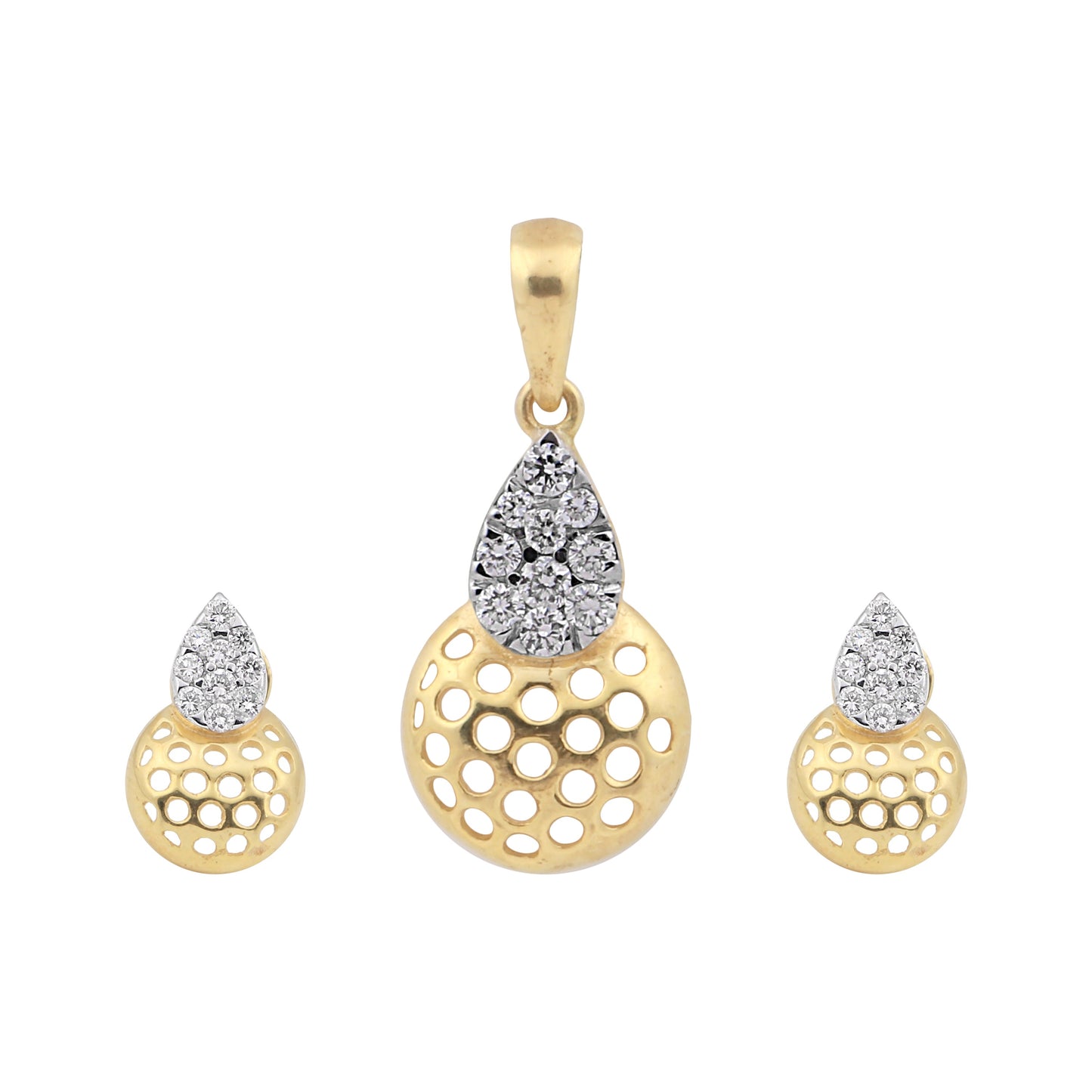 Luxury 18K Gold Diamond Pendant Set 0.66 Ct G-H VS – Elegant Jewellery Gift