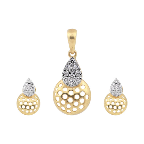 Luxury 18K Gold Diamond Pendant Set 0.66 Ct G-H VS – Elegant Jewellery Gift
