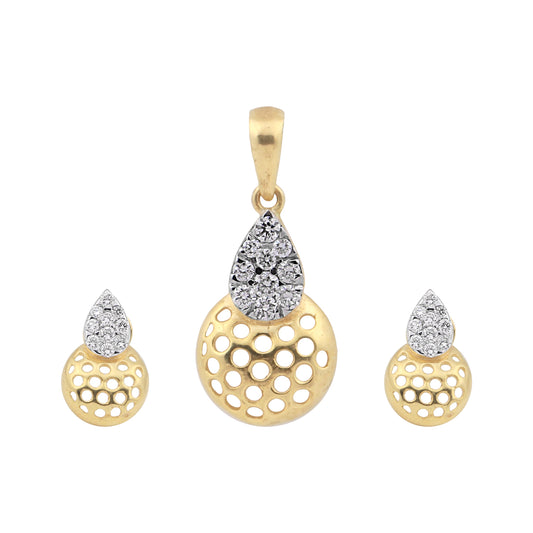 Luxury 18K Gold Diamond Pendant Set 0.66 Ct G-H VS – Elegant Jewellery Gift