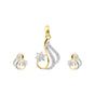 IGI Certified Diamond Pendant Set 0.66 Ct 18K Gold G-H VS Gift for Women