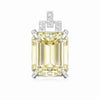 20 ct DEW Certified Champagne Moissanite Pendant Gold Vermeil Anniversary Gift