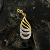 Luxury 18K Gold Pendant  0.26 Ct Natural Diamond Jewellery IGI Certified Jewellery