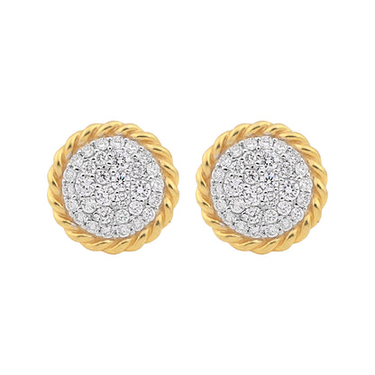 Exquisite Yellow Gold Diamond Tops