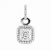 Moissanite 5.40 ct DEW Certified Moisanite Pendant Accents Back to School Jewellery Gold Vermeil