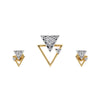 IGI Certified Natural G-H-I VS Diamond Pendant 1.12 ct 18K Gold Necklace