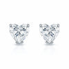 4 ct DEW Certified Treated White Moissanite Solitaire Studs Great Shine 18K Gold Plated