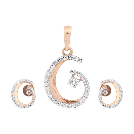 Celestia Crescent Diamond Pendant