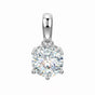 2.60 ct DEW Certified Moissanite Pendant Birthday Gift for Her 18K Gold Plated