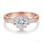 2.50 ct DEW Certified White Moissanite Ring New Year Ring for Women 18K Gold Plated Ver 18K Gold Plated
