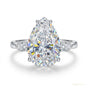 2.50 ct DEW Off White Moissanite Solitaire Ring in Birthday Gift Women 18K Gold Plated 18K Gold Plated