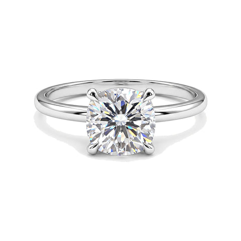 2 Ct Cushion Cut Lab Grown Diamond Ring VS1